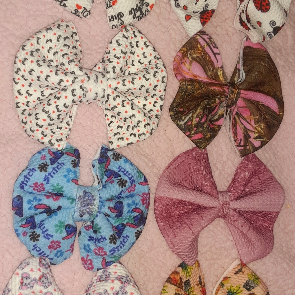 Bows. Clip. Nylon. Headwrap. Headband